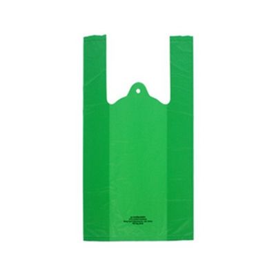 Βιο βασισμένες μίας χρήσης τσάντες αποβλήτων της Pet, πράσινες πλαστικές τσάντες LF-Pet-004 μπλουζών