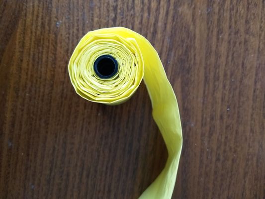 15mic τα κίτρινα βιοδιασπάσιμα απόβλητα της Pet τοποθετούν την εκτύπωση χρώματος σε σάκκο δύο