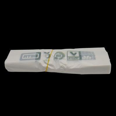 τα προϊόντα 15x46Cm τοποθετούν τις βιοδιασπάσιμες πλαστικές τσάντες αμύλου καλαμποκιού EN13432 σε σάκκο