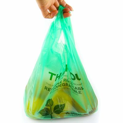 Τσάντες αγορών 40% βιο βασισμένες βιοδιασπάσιμες πλαστικές, φιλικές πλαστικές τσάντες Eco