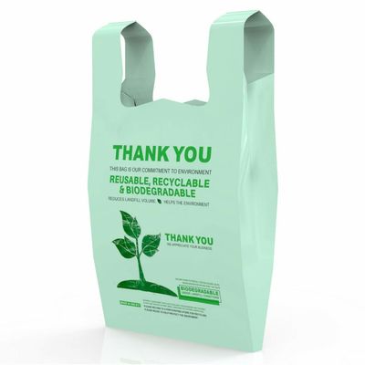 Βιοδιασπάσιμες φυτικές τσάντες LF-vege-004 λογότυπων συνήθειας μειώνοντας εδαφολογική διάβρωση
