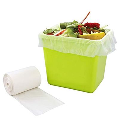 Τα απολύτως βιοδιασπάσιμα πλαστικά απορρίματα τοποθετούν 48 X 65 εκατ. για τα απόβλητα τροφίμων σε σάκκο