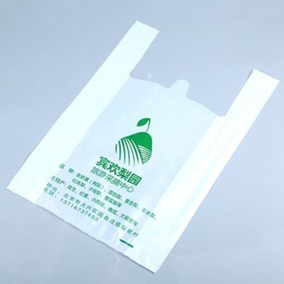 Μίας χρήσης φυτικές πλαστικές τσάντες, λιπασματοποιήσιμες τσάντες 10,5 τροφίμων MIC πάχος