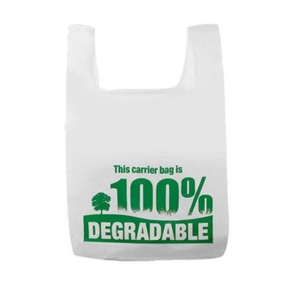 Το επίπεδο βιοδιασπάσιμο πλαστικό φέρνει την τσάντα αγορών τσαντών 100% βιοδιασπάσιμη