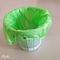 Πράσινες βιοδιασπάσιμες τσάντες απορριμάτων συνήθειας
